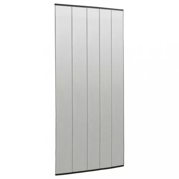 fekete szúnyogháló ajtóra 5 részes hálós függönnyel 120x240 cm