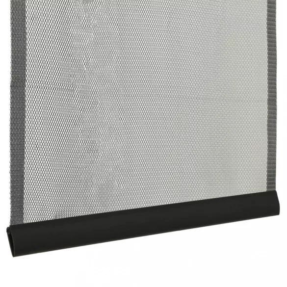 fekete szúnyogháló ajtóra 5 részes hálós függönnyel 120x240 cm