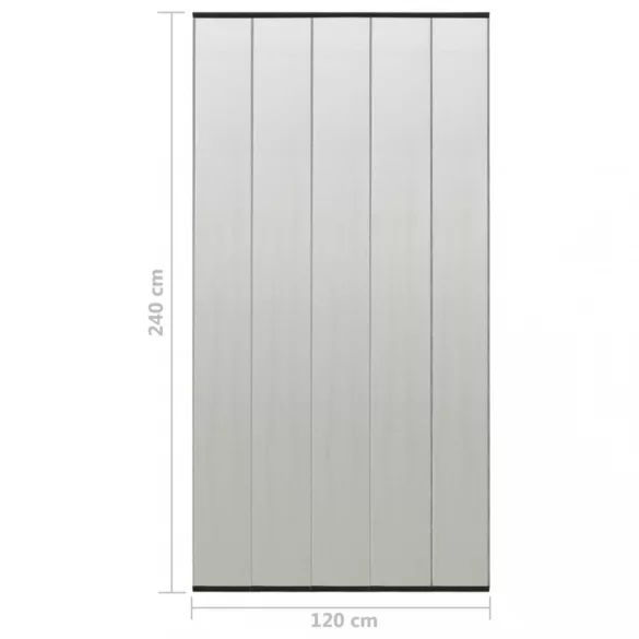 fekete szúnyogháló ajtóra 5 részes hálós függönnyel 120x240 cm