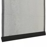 fekete szúnyogháló ajtóra 10 részes hálós függönnyel 240x240 cm