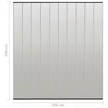 fekete szúnyogháló ajtóra 10 részes hálós függönnyel 240x240 cm