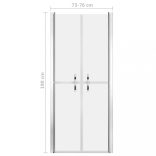 matt ESG zuhanyajtó 76 x 190 cm