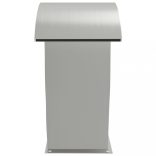 304-es rozsdamentes acél medenceszökőkút LED-ekkel 22x60x70 cm