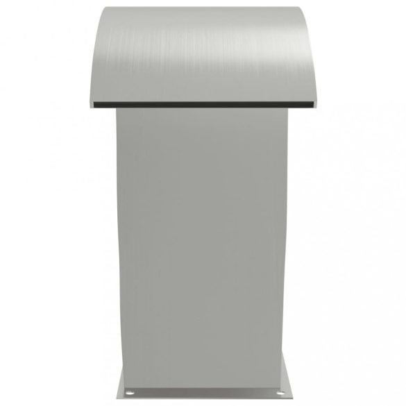 304-es rozsdamentes acél medenceszökőkút LED-ekkel 22x60x70 cm