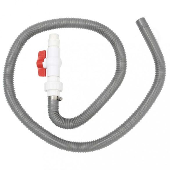 304-es rozsdamentes acél medenceszökőkút LED-ekkel 22x60x70 cm