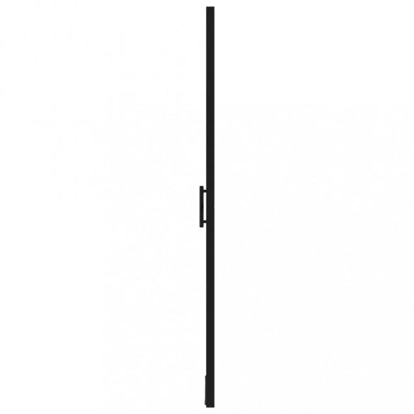 fekete edzett üveg zuhanyajtó 81 x 195 cm