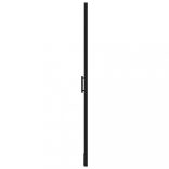 fekete edzett üveg zuhanyajtók 81 x 195 cm