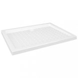 fehér pettyes ABS zuhanytálca 90 x 70 x 4 cm