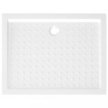 fehér pettyes ABS zuhanytálca 90 x 70 x 4 cm
