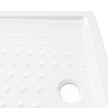 fehér pettyes ABS zuhanytálca 90 x 70 x 4 cm