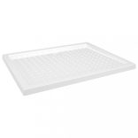 fehér pettyes ABS zuhanytálca 80 x 100 x 4 cm