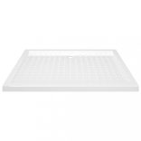 fehér pettyes ABS zuhanytálca 80 x 100 x 4 cm