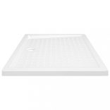 fehér pettyes ABS zuhanytálca 80 x 100 x 4 cm