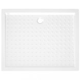 fehér pettyes ABS zuhanytálca 80 x 100 x 4 cm