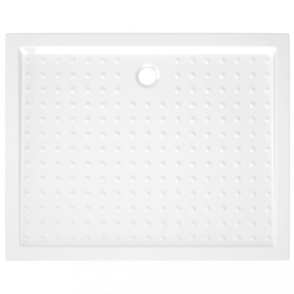 fehér pettyes ABS zuhanytálca 80 x 100 x 4 cm