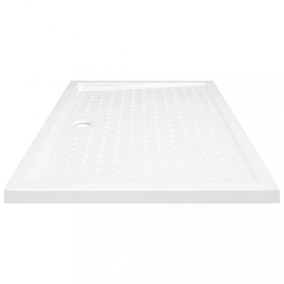 fehér pettyes ABS zuhanytálca 80 x 120 x 4 cm
