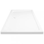 téglalap alakú fehér ABS zuhanytálca 70 x 120 cm