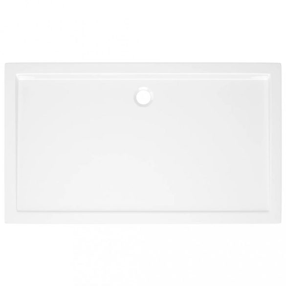 téglalap alakú fehér ABS zuhanytálca 70 x 120 cm