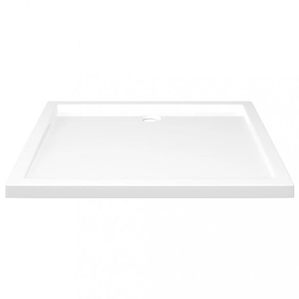téglalap alakú fehér ABS zuhanytálca 80 x 90 cm