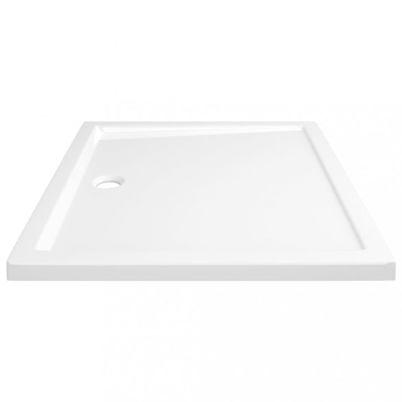 téglalap alakú fehér ABS zuhanytálca 80 x 90 cm