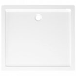 téglalap alakú fehér ABS zuhanytálca 80 x 90 cm