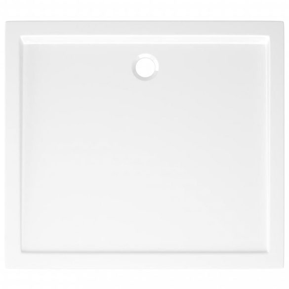 téglalap alakú fehér ABS zuhanytálca 80 x 90 cm