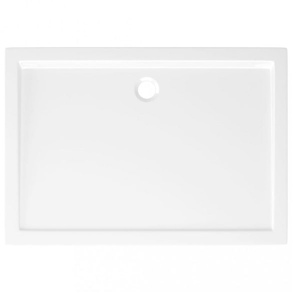 téglalap alakú fehér ABS zuhanytálca 80 x 110 cm