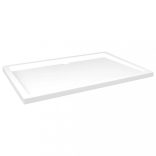 téglalap alakú fehér ABS zuhanytálca 80 x 120 cm
