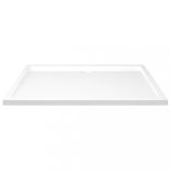 téglalap alakú fehér ABS zuhanytálca 80 x 120 cm