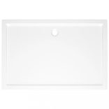 téglalap alakú fehér ABS zuhanytálca 80 x 120 cm