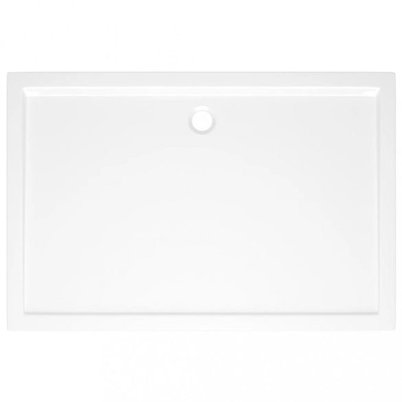 téglalap alakú fehér ABS zuhanytálca 80 x 120 cm