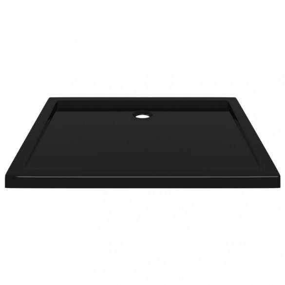 téglalap alakú fekete ABS zuhanytálca 70 x 90 cm