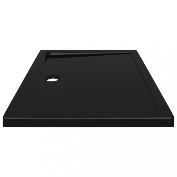 téglalap alakú fekete ABS zuhanytálca 80 x 100 cm