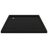 szögletes fekete ABS zuhanytálca 80 x 80 cm