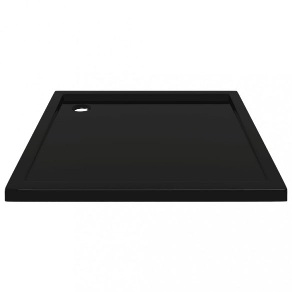 szögletes fekete ABS zuhanytálca 80 x 80 cm