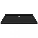 téglalap alakú fekete ABS zuhanytálca 80 x 110 cm