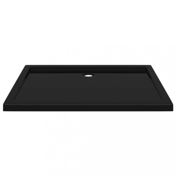 téglalap alakú fekete ABS zuhanytálca 80 x 110 cm
