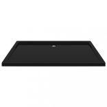 téglalap alakú fekete ABS zuhanytálca 80 x 120 cm