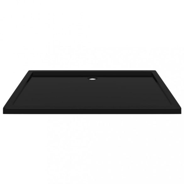 téglalap alakú fekete ABS zuhanytálca 80 x 120 cm