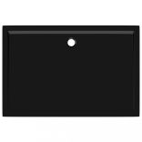 téglalap alakú fekete ABS zuhanytálca 80 x 120 cm