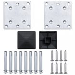 fekete WPC kerítéspanel 180 x 105 cm