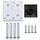 fekete WPC kerítéspanel 175 x 105 cm