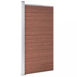 barna WPC kerítéspanel 95 x 186 cm