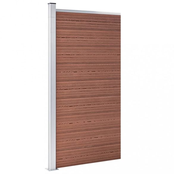 barna WPC kerítéspanel 95 x 186 cm