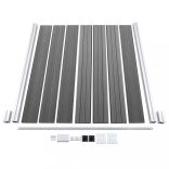 szürke WPC kerítéspanel 180 x 146 cm