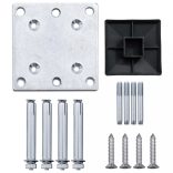 szürke WPC kerítéspanel 175 x 146 cm