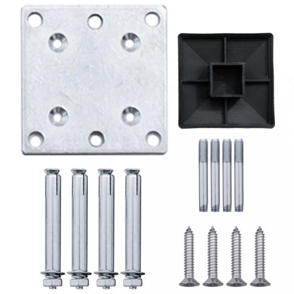 szürke WPC kerítéspanel 175 x 146 cm