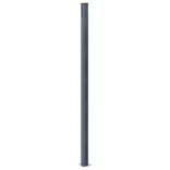 2 db sötétszürke alumínium kerítésoszlop 185 cm