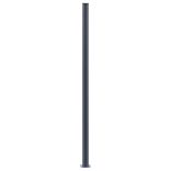 3 db sötétszürke alumínium kerítésoszlop 185 cm