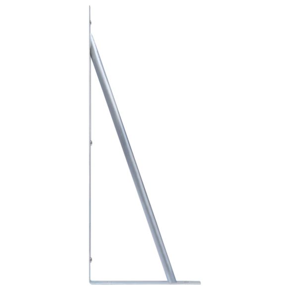 2 db horganyzott acél tartókonzol kerítésoszlophoz